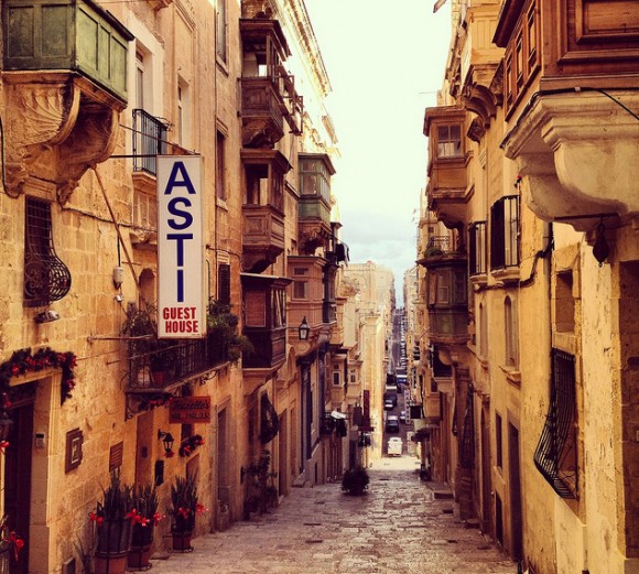 Streets of Valetta Malta (creative commons)