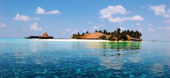 A reef and resort in the Maldives. Creative Commons- Mohamed Lujaz Zuhair